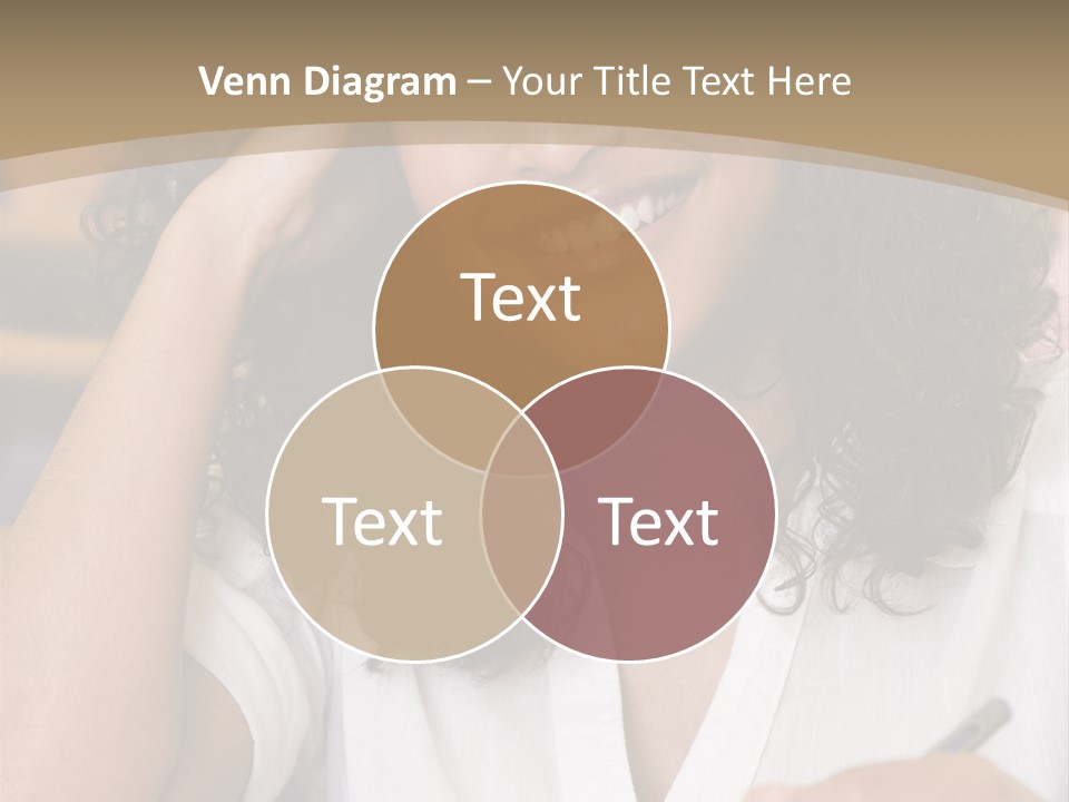 Female College Student In A University Lecture Hall PowerPoint Template