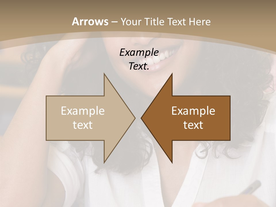 Female College Student In A University Lecture Hall PowerPoint Template