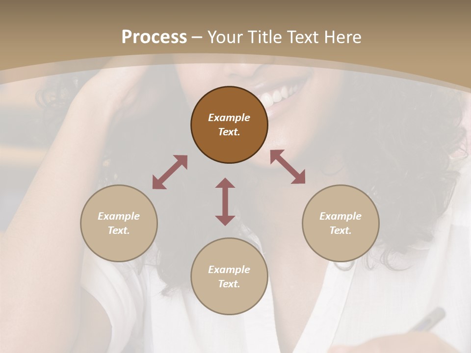 Female College Student In A University Lecture Hall PowerPoint Template