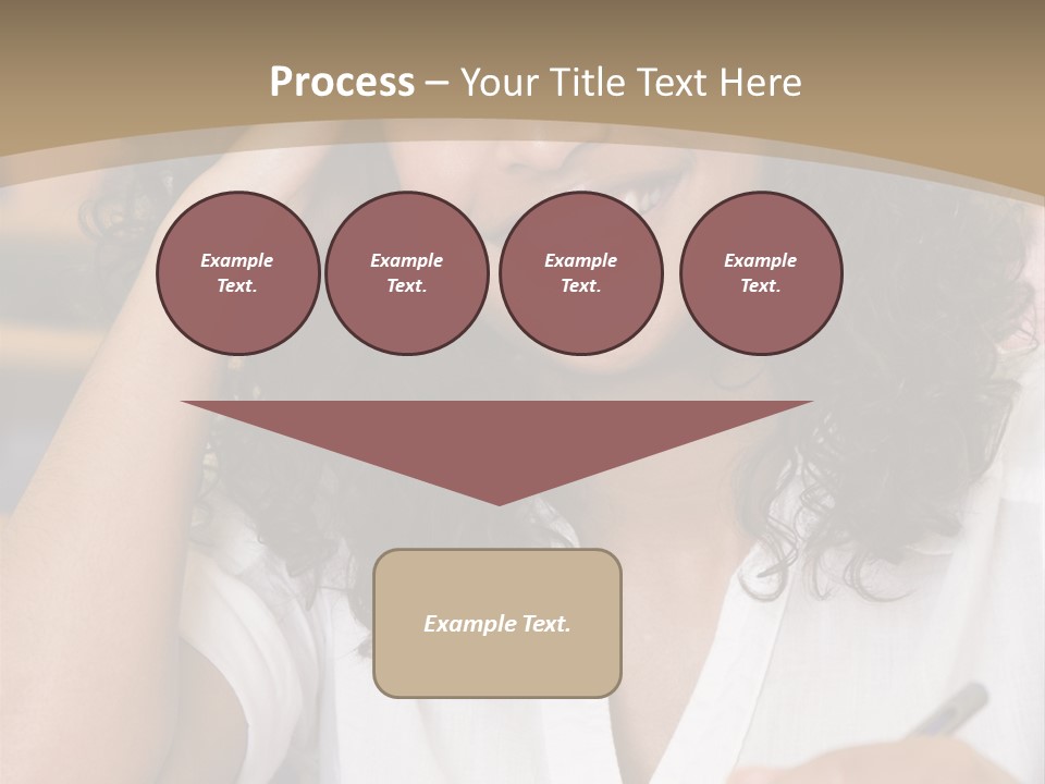 Female College Student In A University Lecture Hall PowerPoint Template