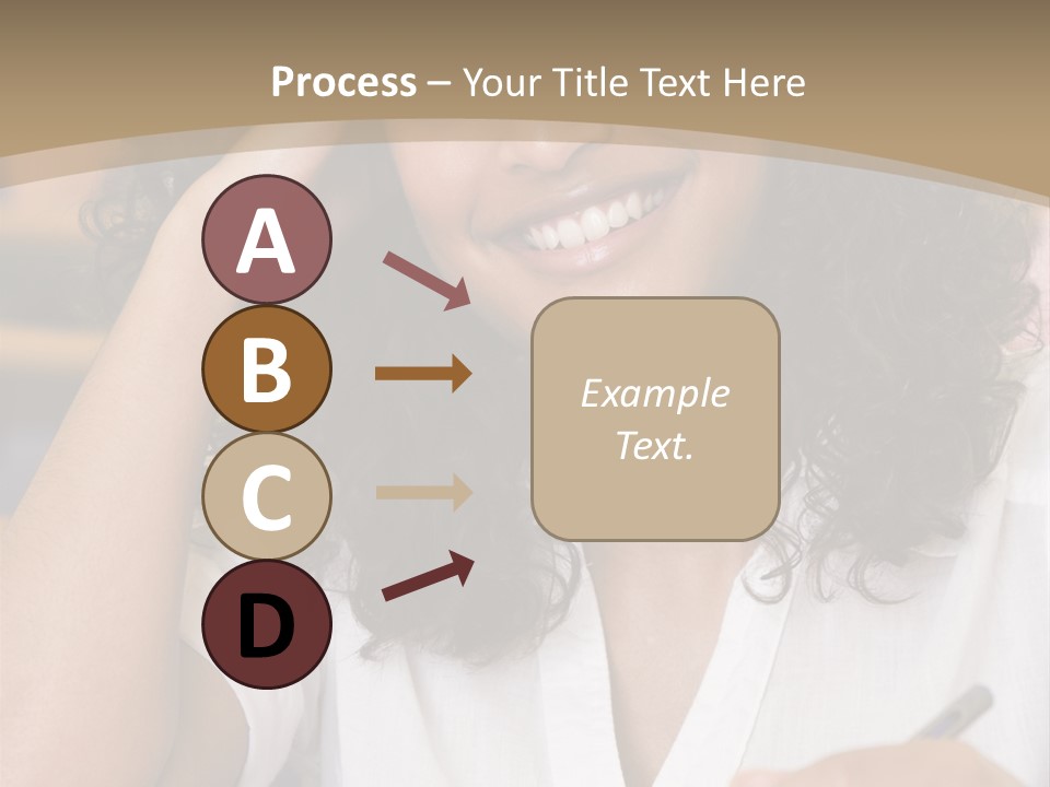 Female College Student In A University Lecture Hall PowerPoint Template