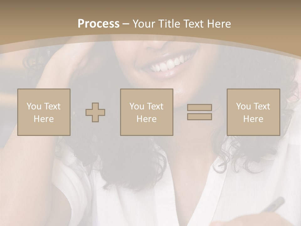 Female College Student In A University Lecture Hall PowerPoint Template