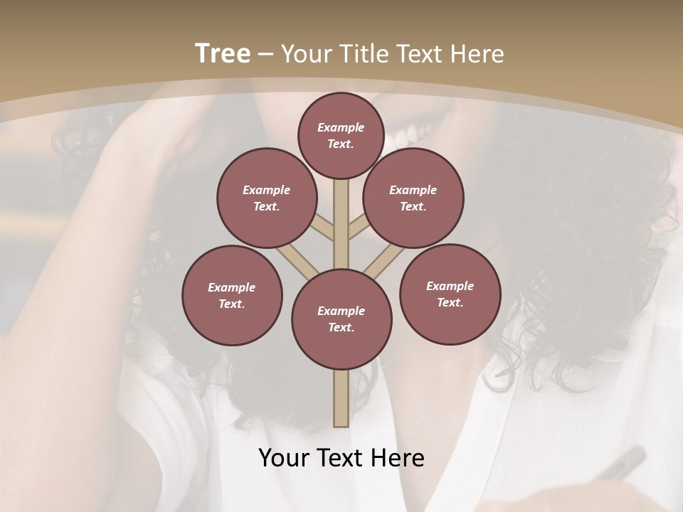 Female College Student In A University Lecture Hall PowerPoint Template