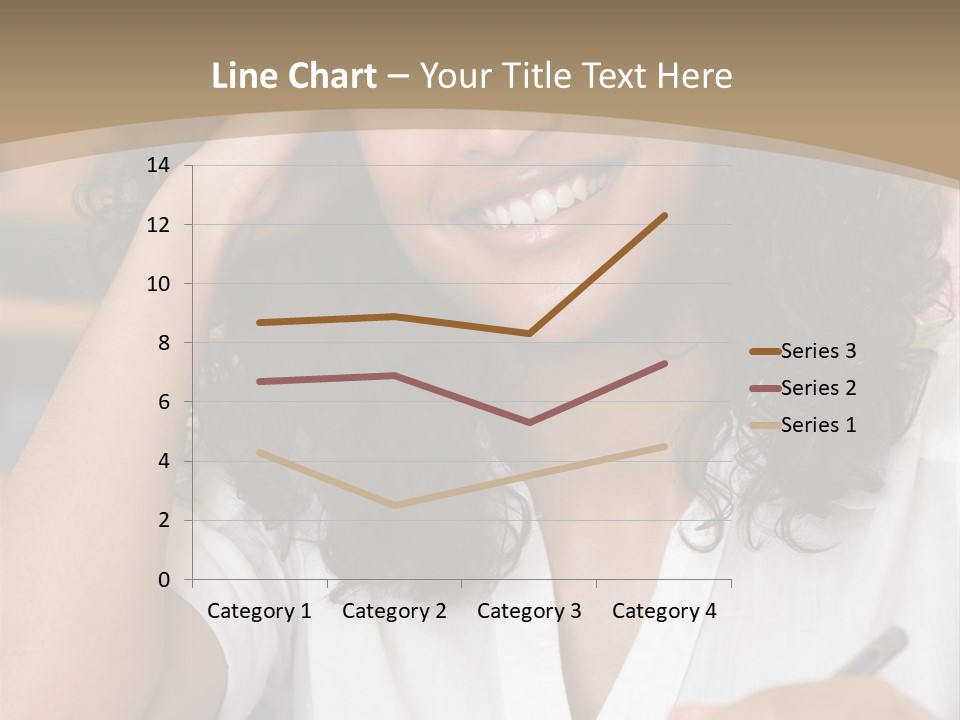 Female College Student In A University Lecture Hall PowerPoint Template