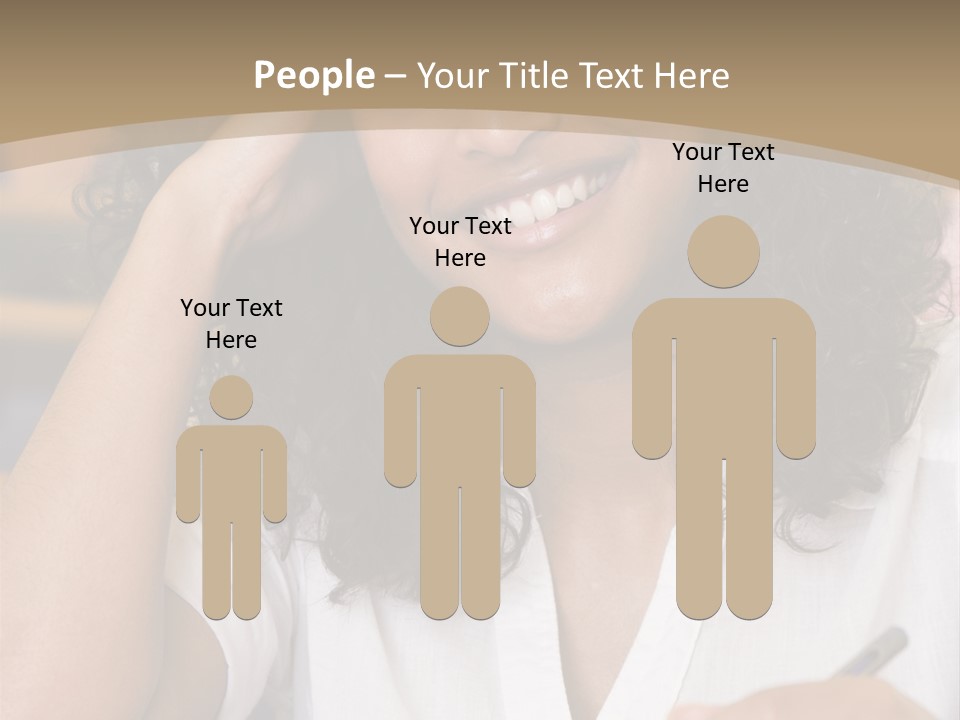 Female College Student In A University Lecture Hall PowerPoint Template