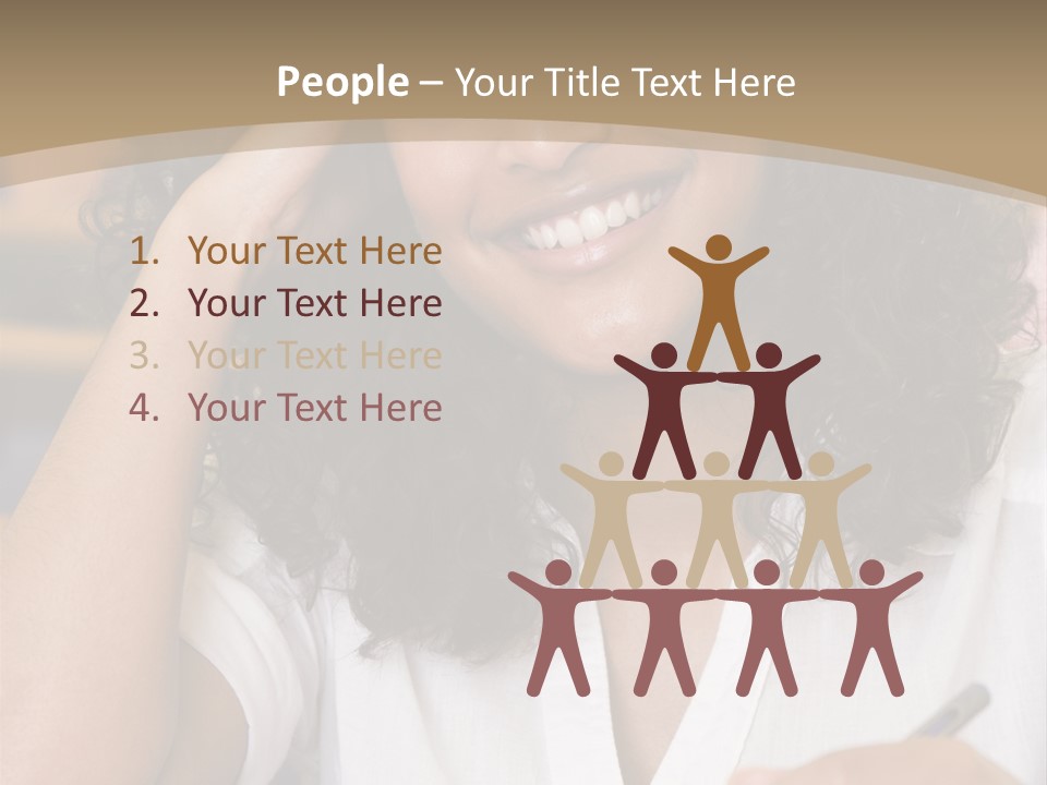 Female College Student In A University Lecture Hall PowerPoint Template