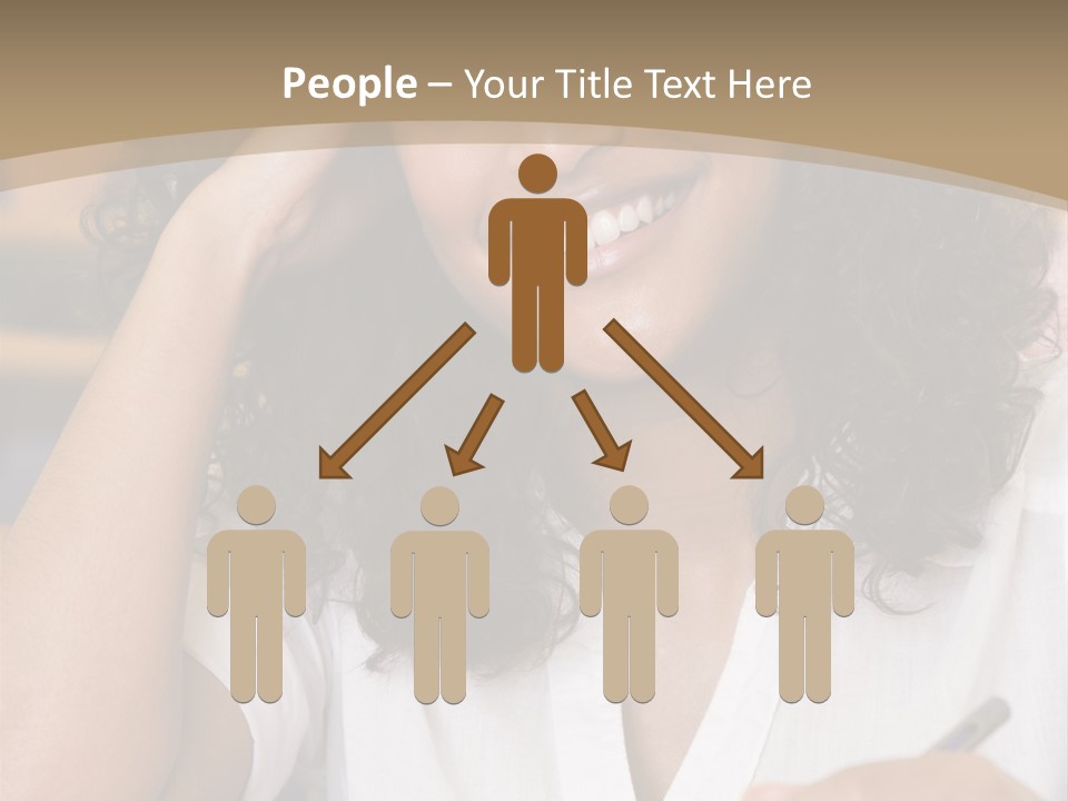 Female College Student In A University Lecture Hall PowerPoint Template