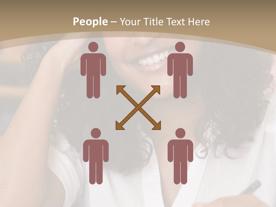 Female College Student In A University Lecture Hall PowerPoint Template