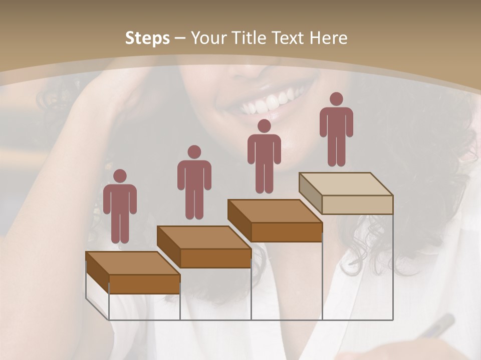 Female College Student In A University Lecture Hall PowerPoint Template