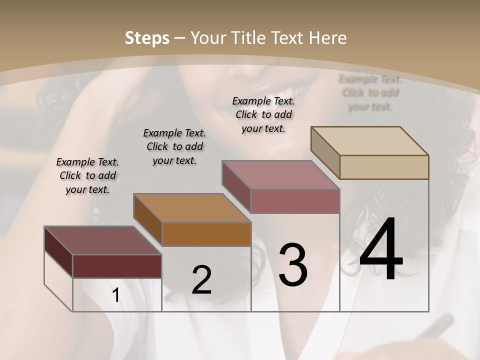 Female College Student In A University Lecture Hall PowerPoint Template