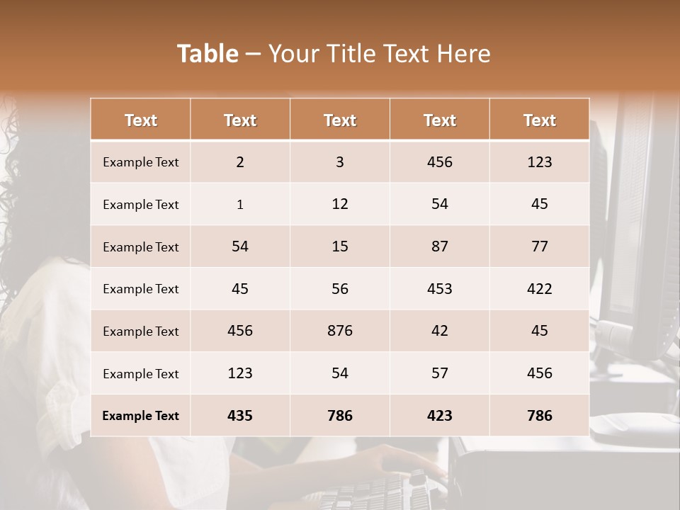 A Group Of People Sitting In Front Of Computers PowerPoint Template