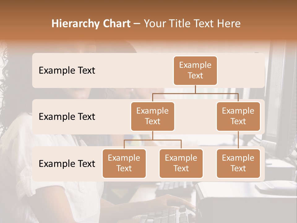 A Group Of People Sitting In Front Of Computers PowerPoint Template