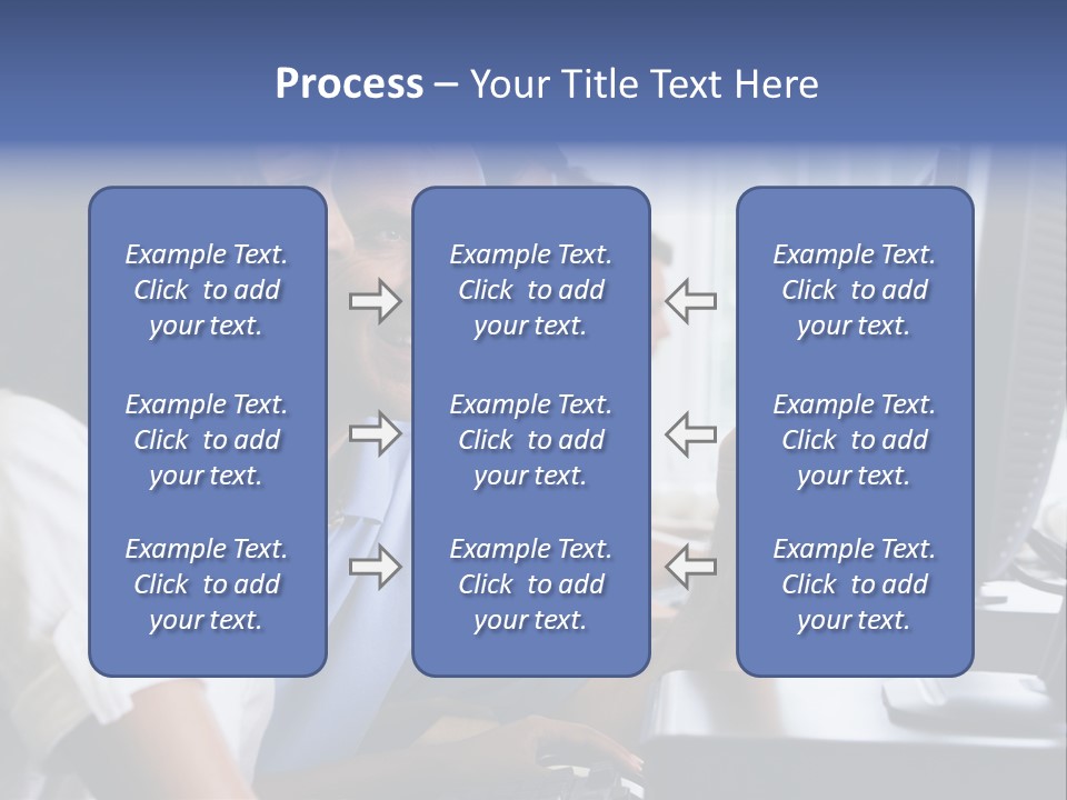 Teacher Assisting College Student In A Computer Lab PowerPoint Template