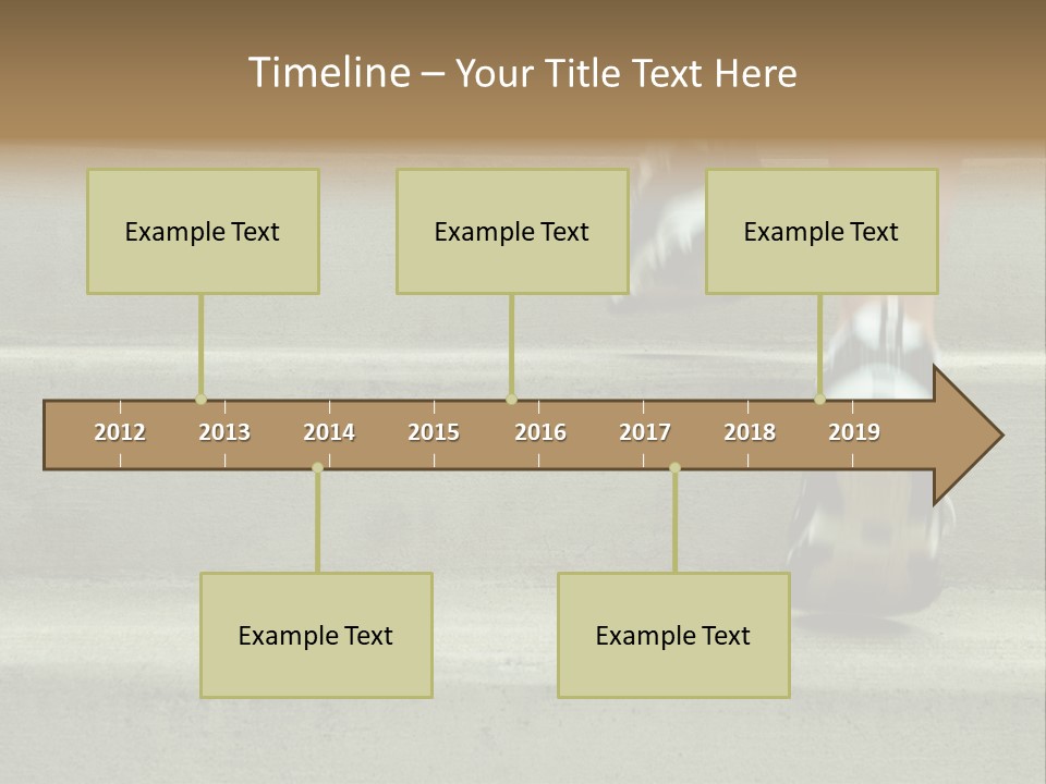 Mature Woman Runner In The City, Close Up. PowerPoint Template