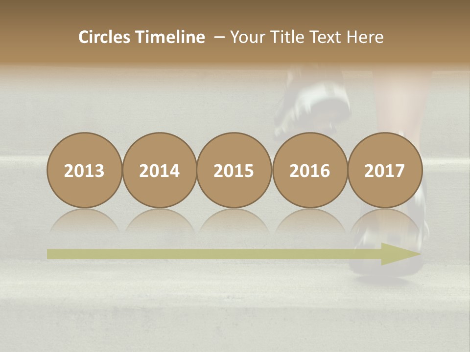 Mature Woman Runner In The City, Close Up. PowerPoint Template