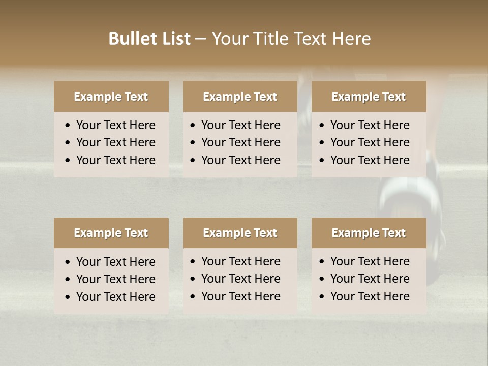 Mature Woman Runner In The City, Close Up. PowerPoint Template