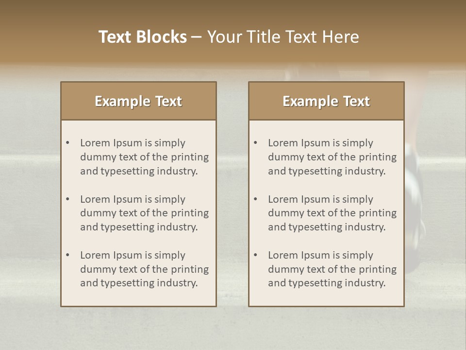 Mature Woman Runner In The City, Close Up. PowerPoint Template