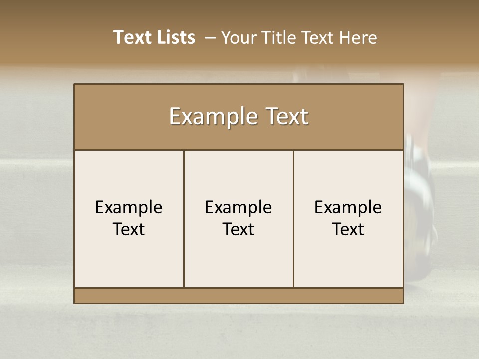 Mature Woman Runner In The City, Close Up. PowerPoint Template