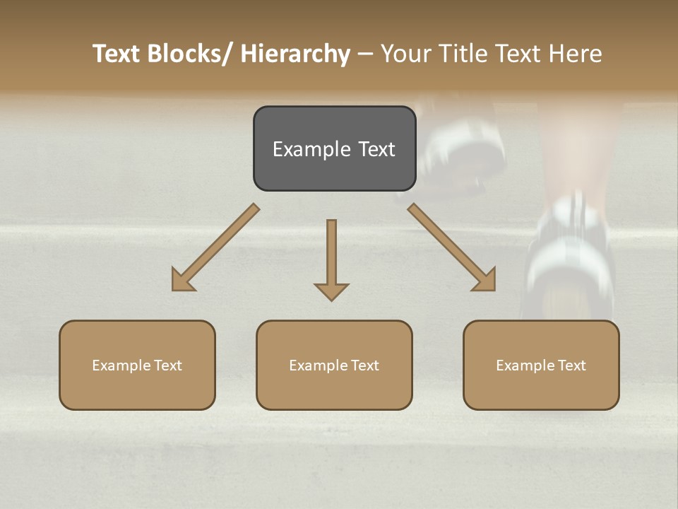 Mature Woman Runner In The City, Close Up. PowerPoint Template