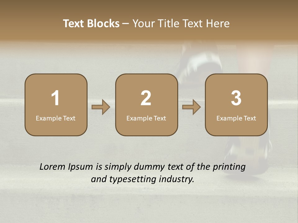 Mature Woman Runner In The City, Close Up. PowerPoint Template