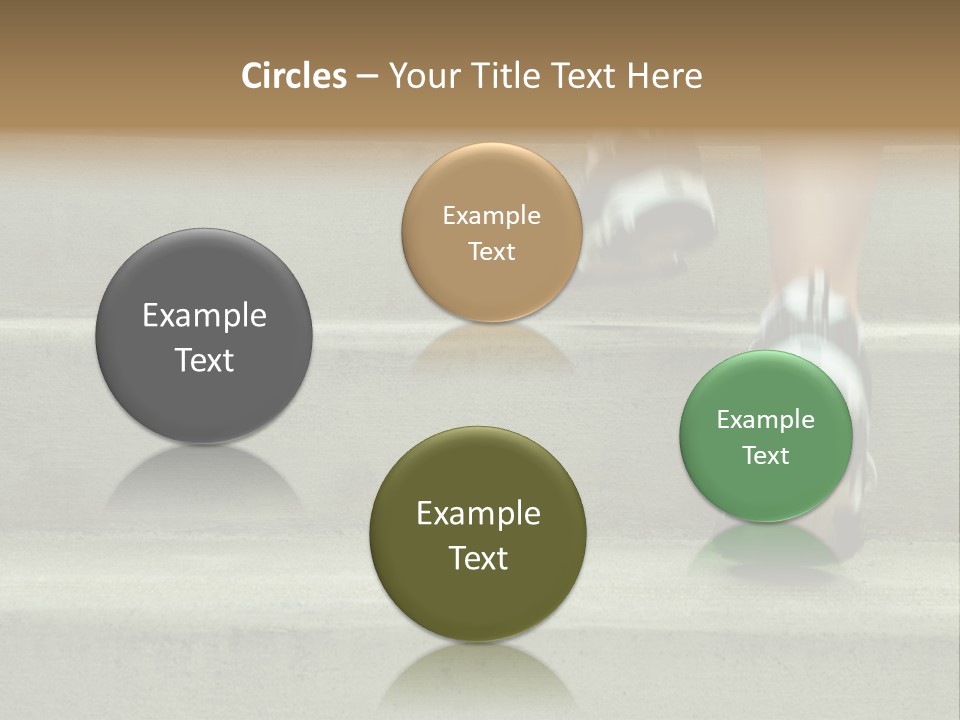 Mature Woman Runner In The City, Close Up. PowerPoint Template