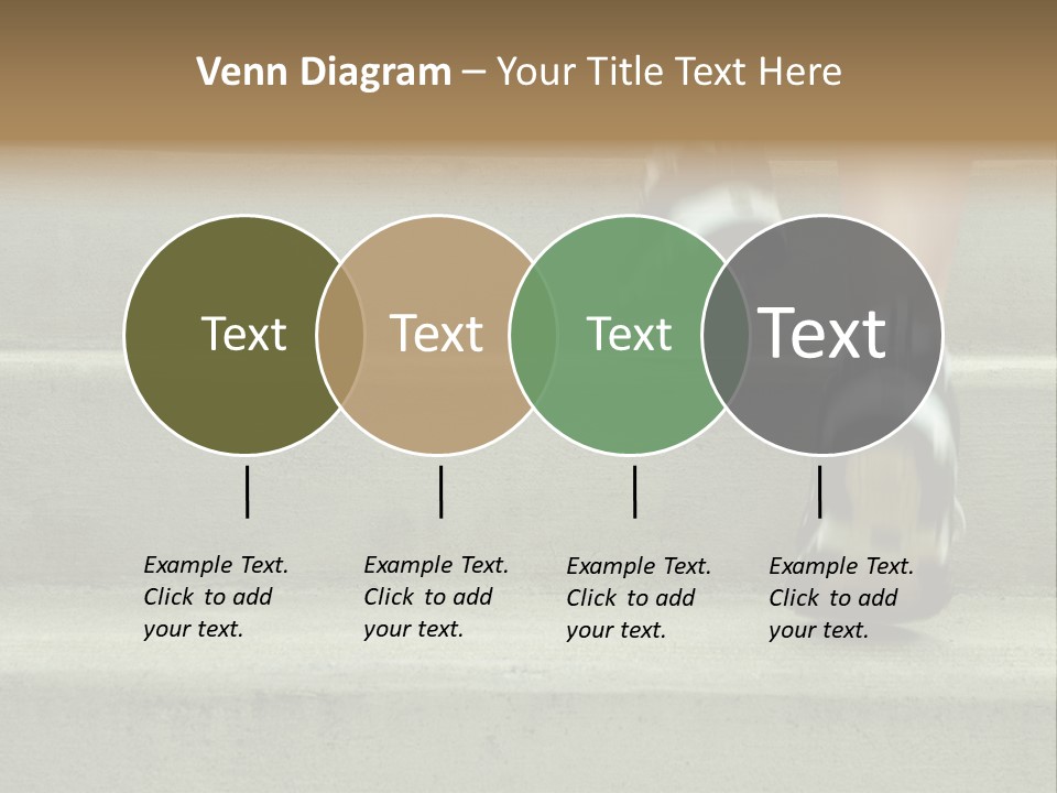 Mature Woman Runner In The City, Close Up. PowerPoint Template