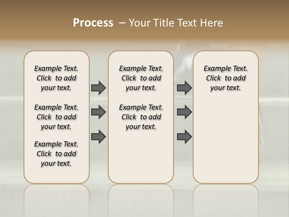 Mature Woman Runner In The City, Close Up. PowerPoint Template