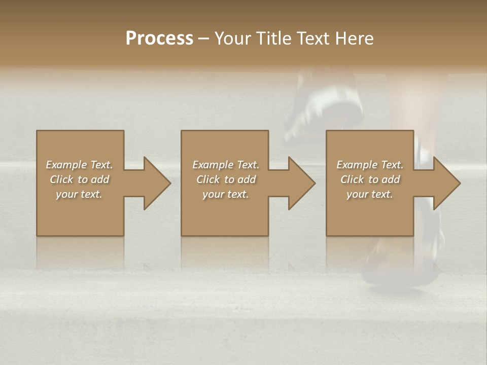 Mature Woman Runner In The City, Close Up. PowerPoint Template