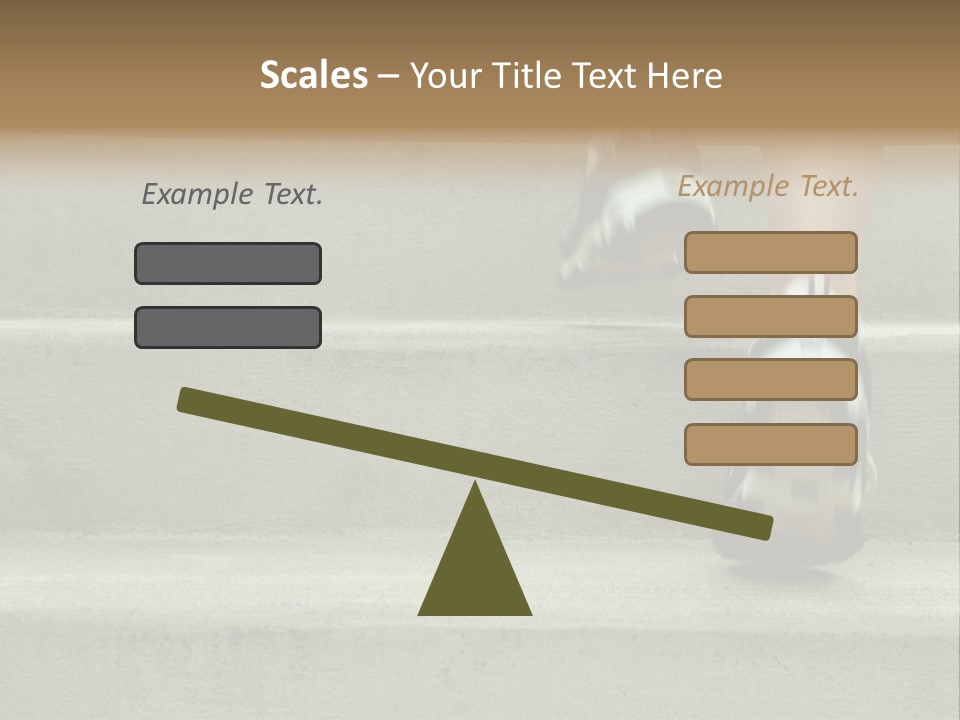 Mature Woman Runner In The City, Close Up. PowerPoint Template