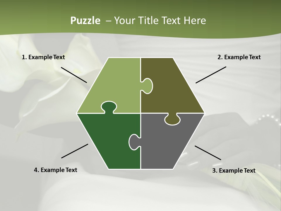 Spot Colored Wedding Image PowerPoint Template