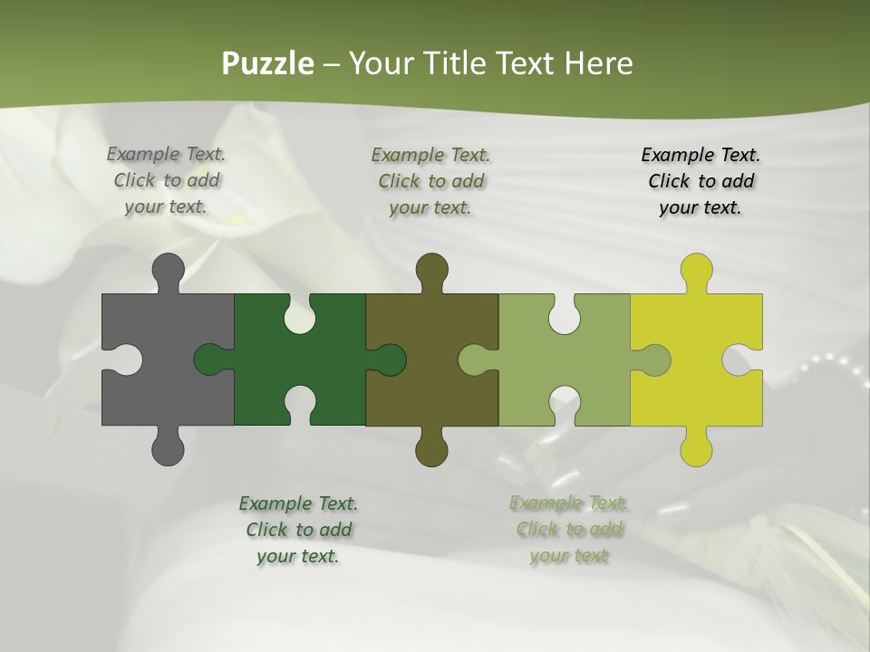 Spot Colored Wedding Image PowerPoint Template