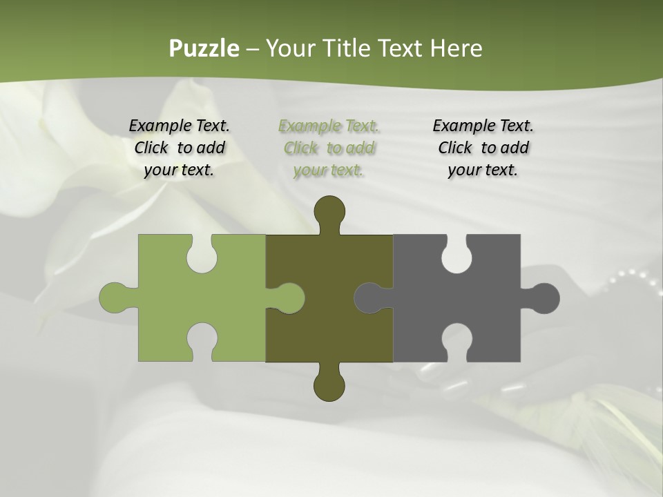 Spot Colored Wedding Image PowerPoint Template