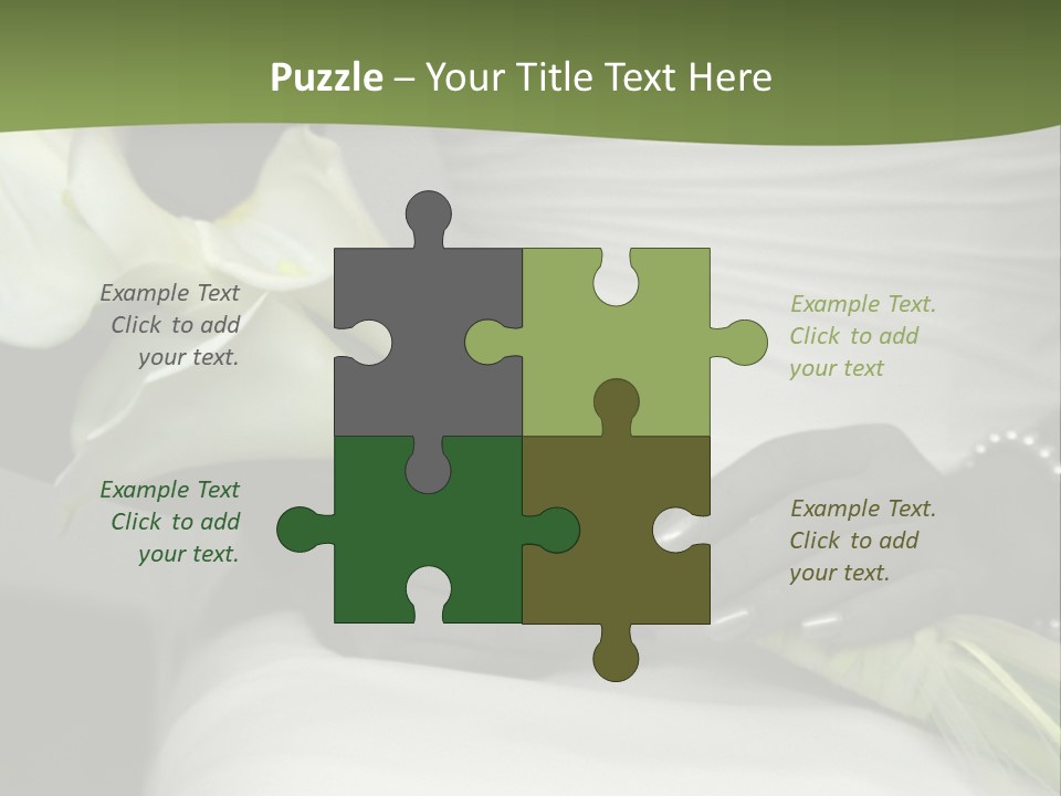 Spot Colored Wedding Image PowerPoint Template