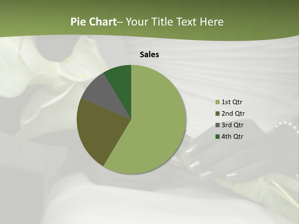 Spot Colored Wedding Image PowerPoint Template