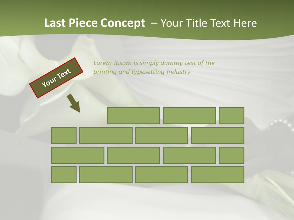 Spot Colored Wedding Image PowerPoint Template