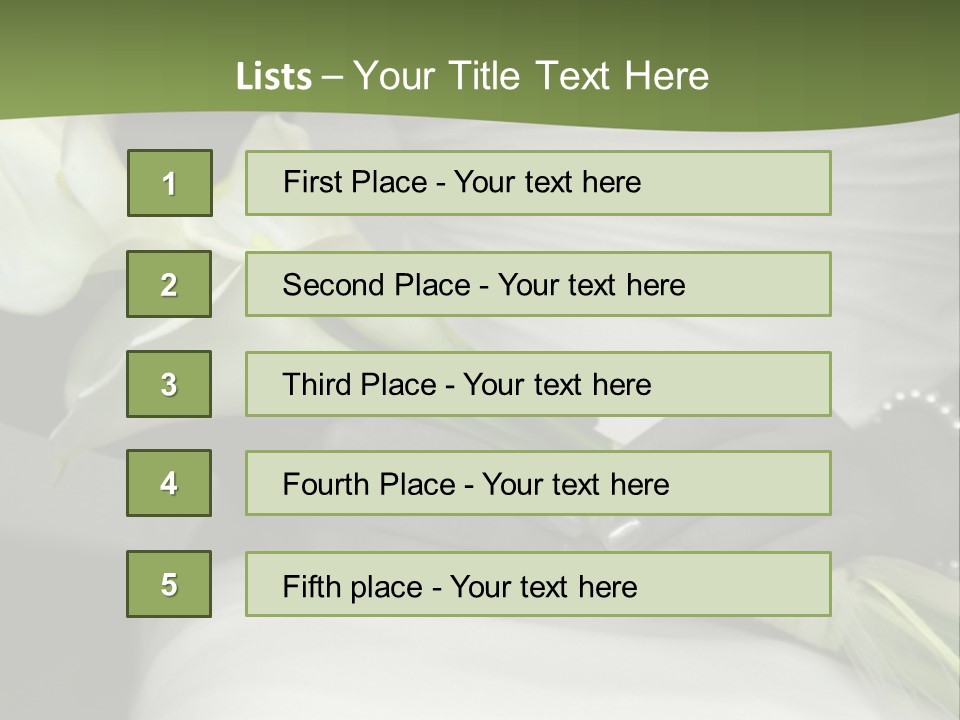 Spot Colored Wedding Image PowerPoint Template