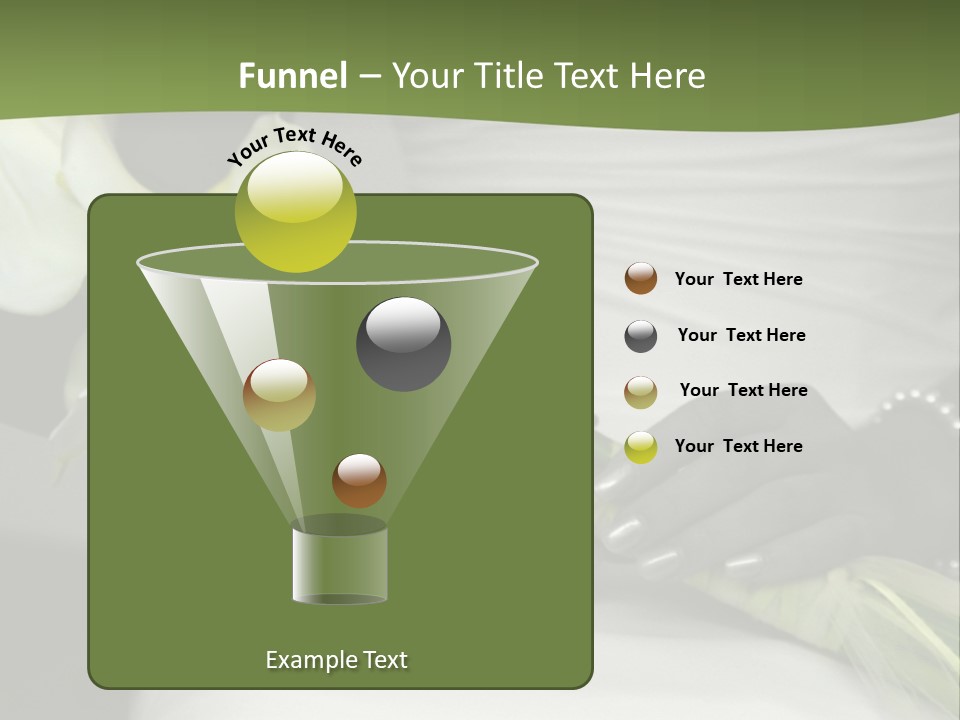 Spot Colored Wedding Image PowerPoint Template