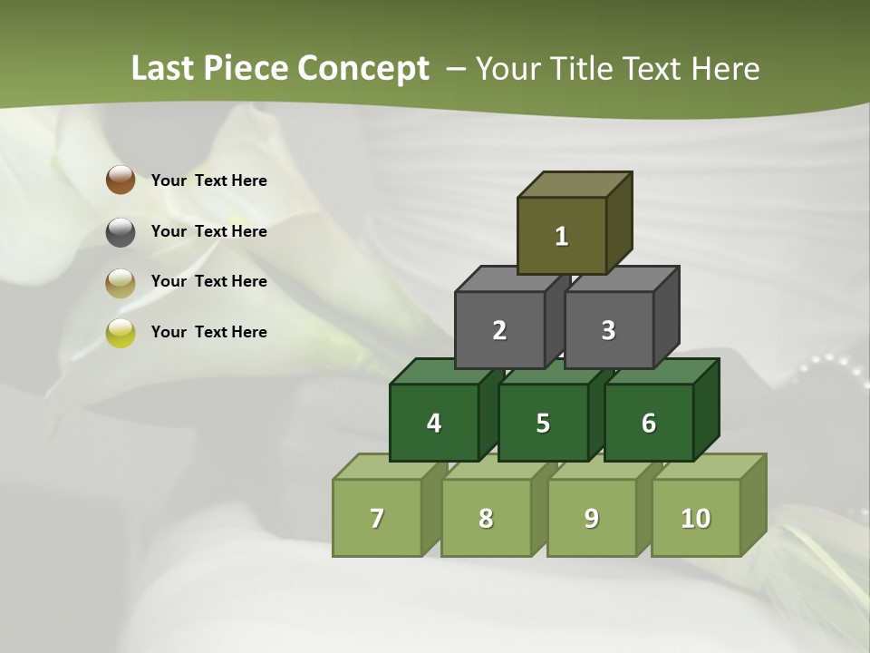 Spot Colored Wedding Image PowerPoint Template