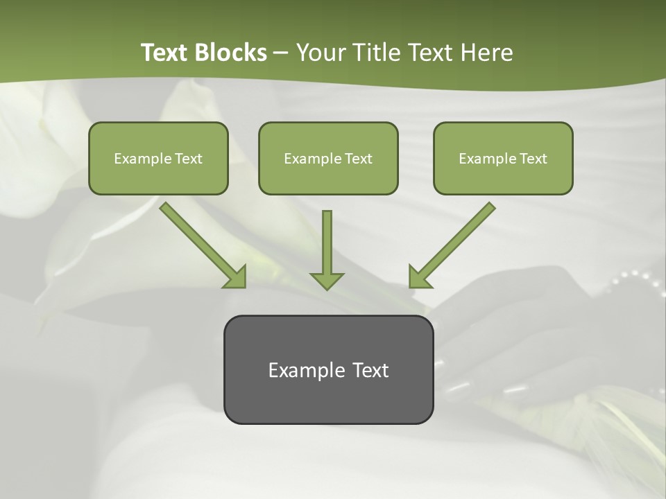 Spot Colored Wedding Image PowerPoint Template