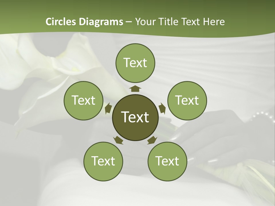 Spot Colored Wedding Image PowerPoint Template