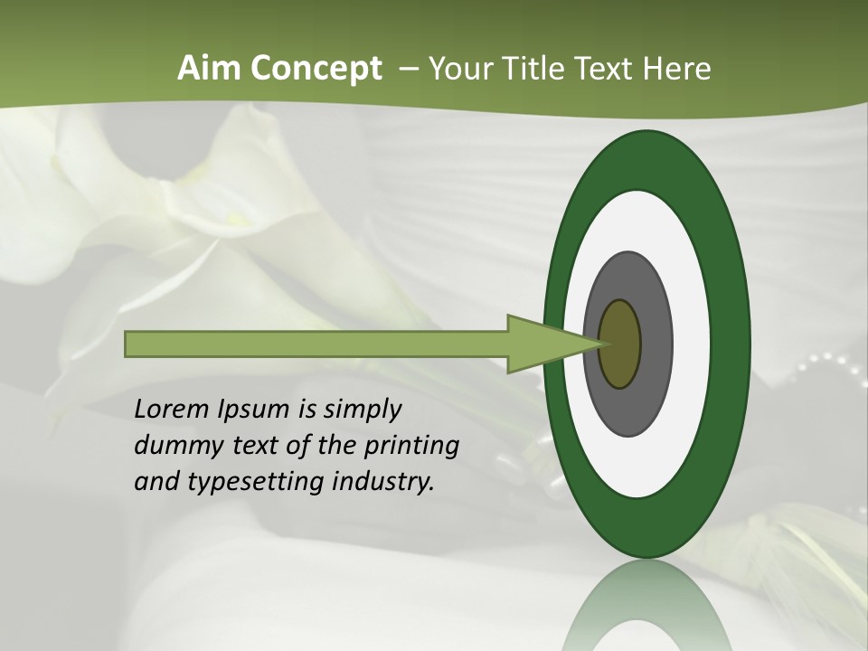 Spot Colored Wedding Image PowerPoint Template