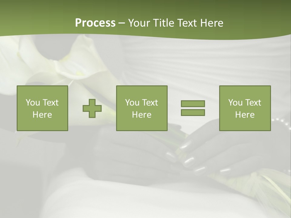 Spot Colored Wedding Image PowerPoint Template