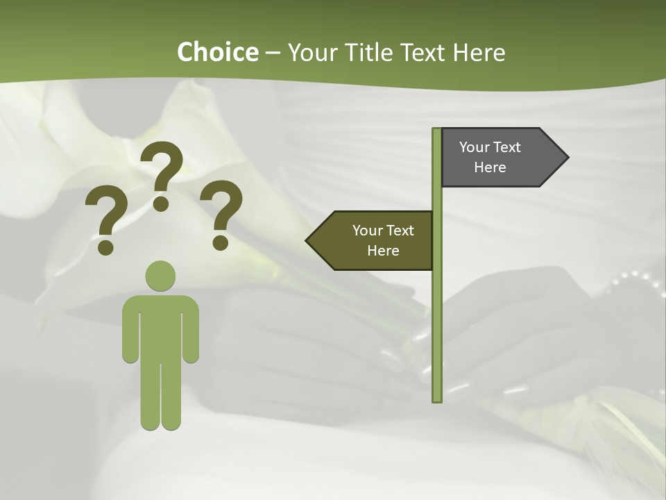 Spot Colored Wedding Image PowerPoint Template