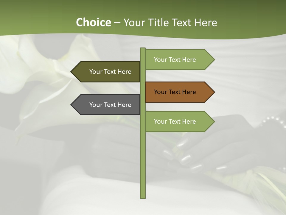 Spot Colored Wedding Image PowerPoint Template