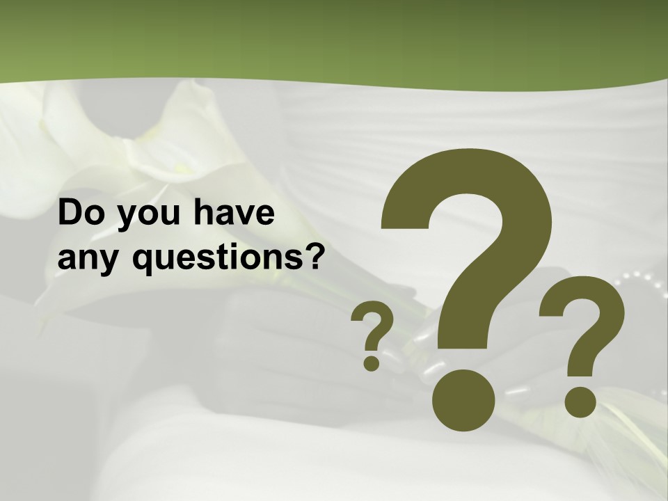 Spot Colored Wedding Image PowerPoint Template