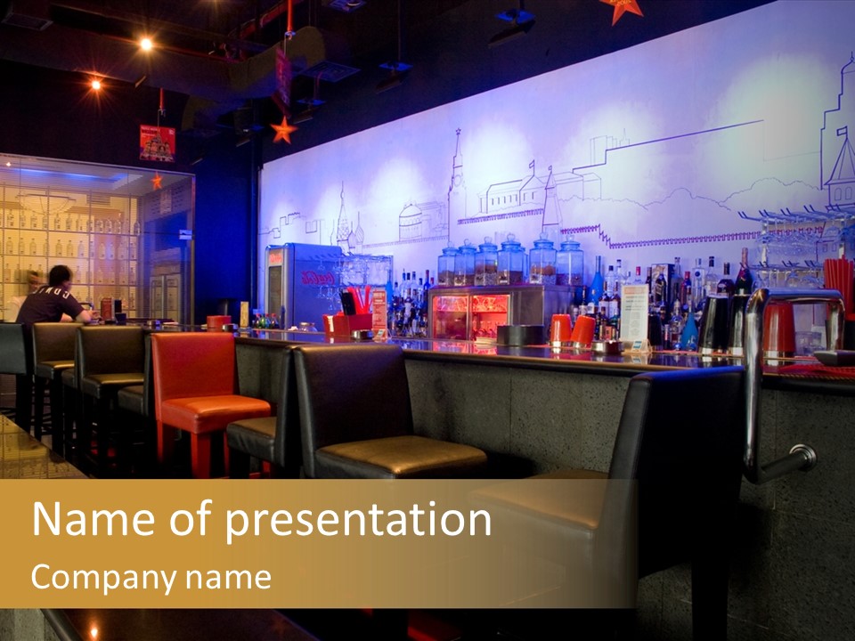 Bar Interior PowerPoint Template