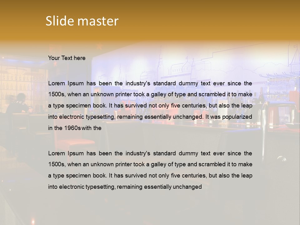 Bar Interior PowerPoint Template