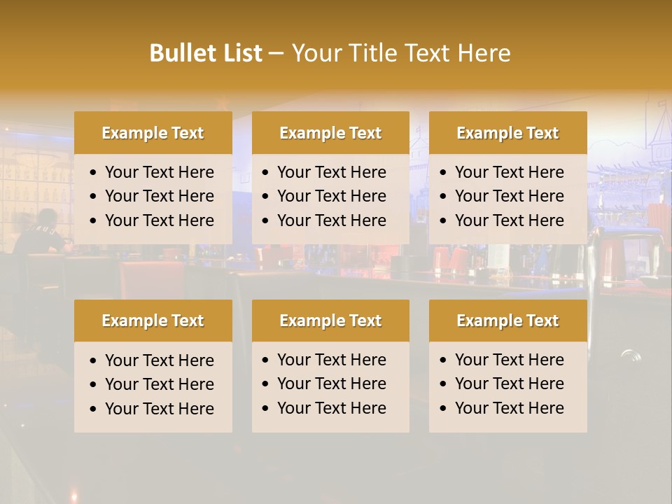 Bar Interior PowerPoint Template