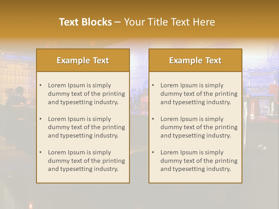 Bar Interior PowerPoint Template