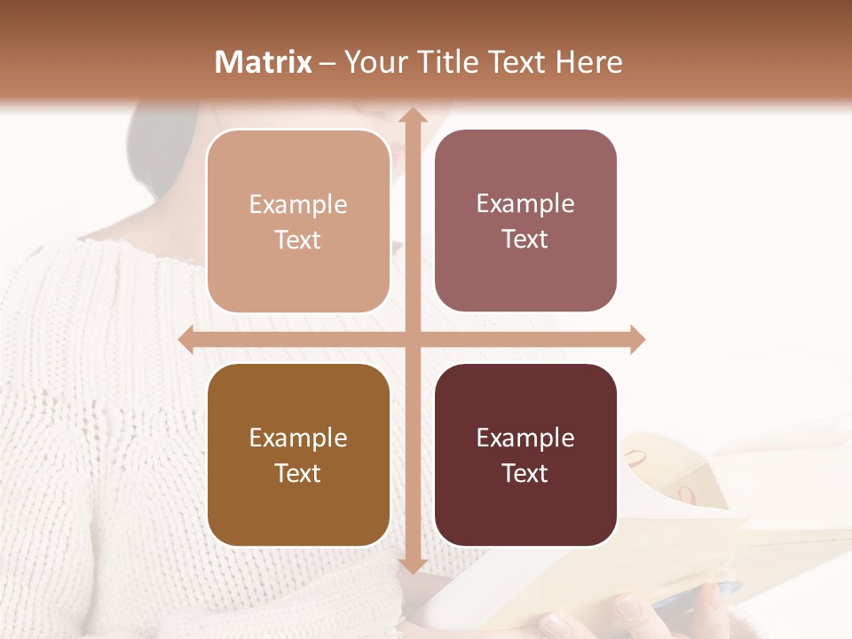 Asian Schoolgirl Studying, Isolated On White. PowerPoint Template